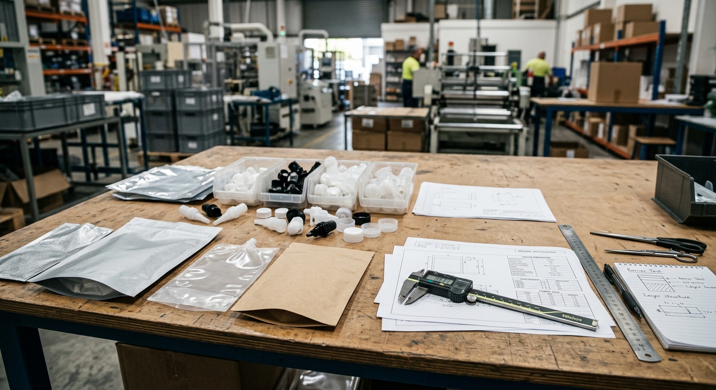 Packaging development materials for spout pouch fitment specification