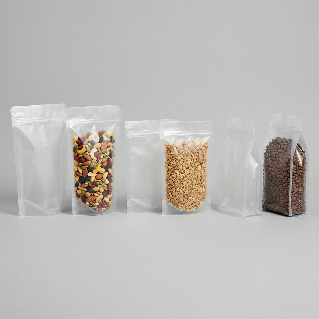 Stand-up, flat, and gusseted zipper pouch formats