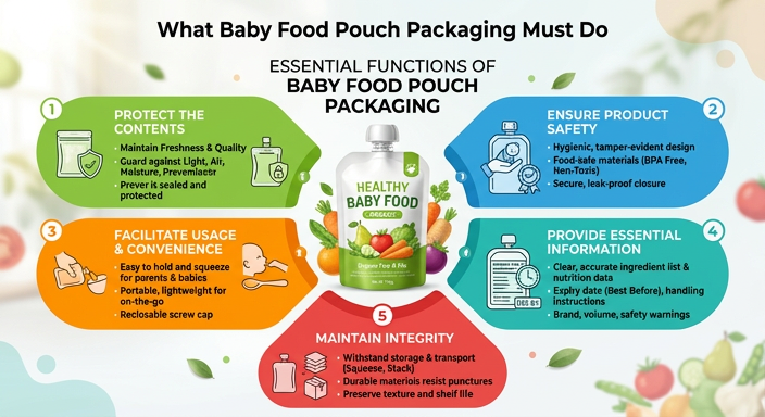 What Baby Food Pouch Packaging Must Do