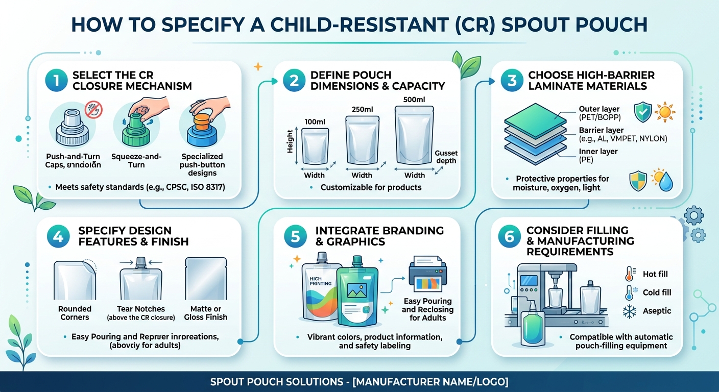 How to Specify a Child-Resistant Spout Pouch