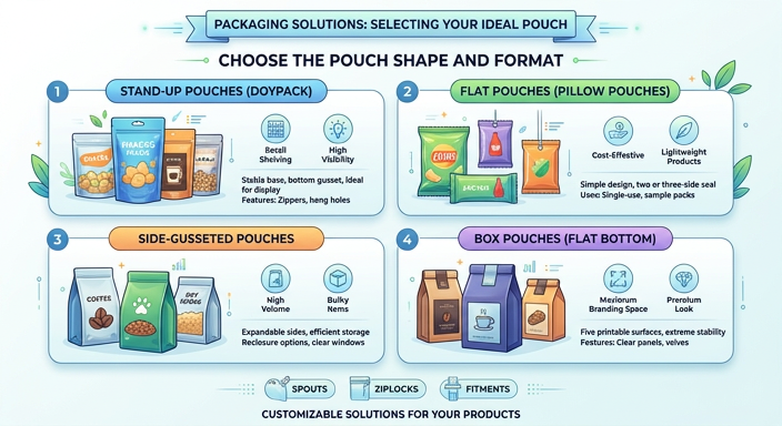 Choose the Pouch Shape and Format