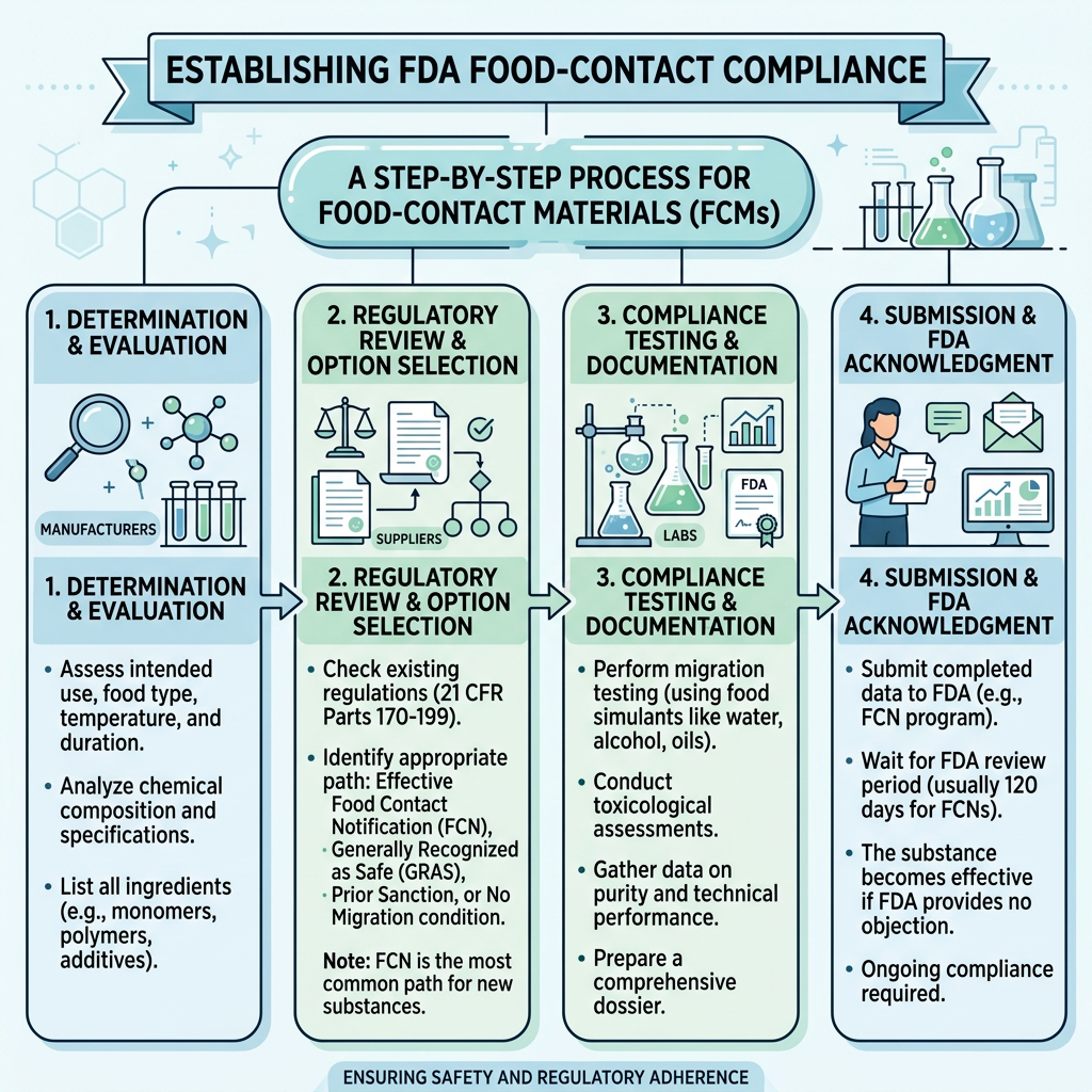 How FDA Food-Contact Compliance Is Established