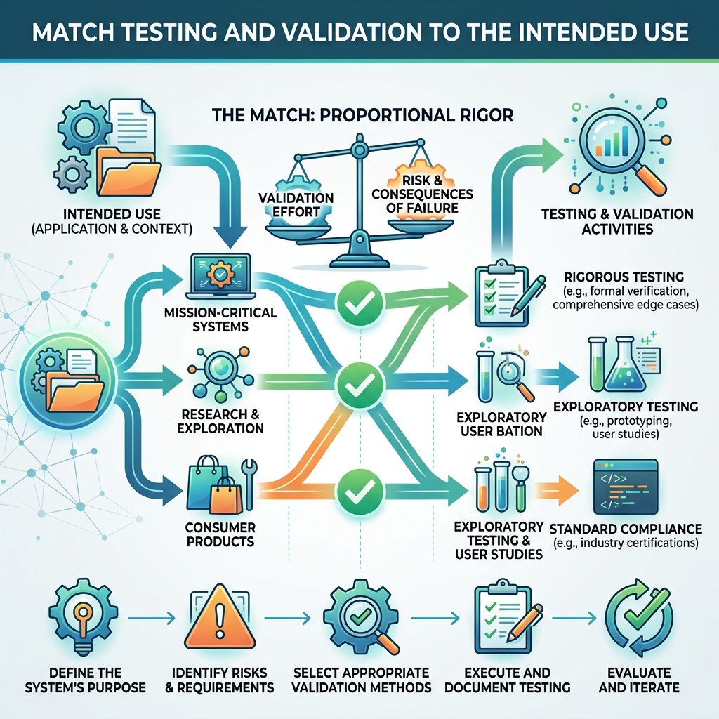 Match Testing and Validation to the Intended Use