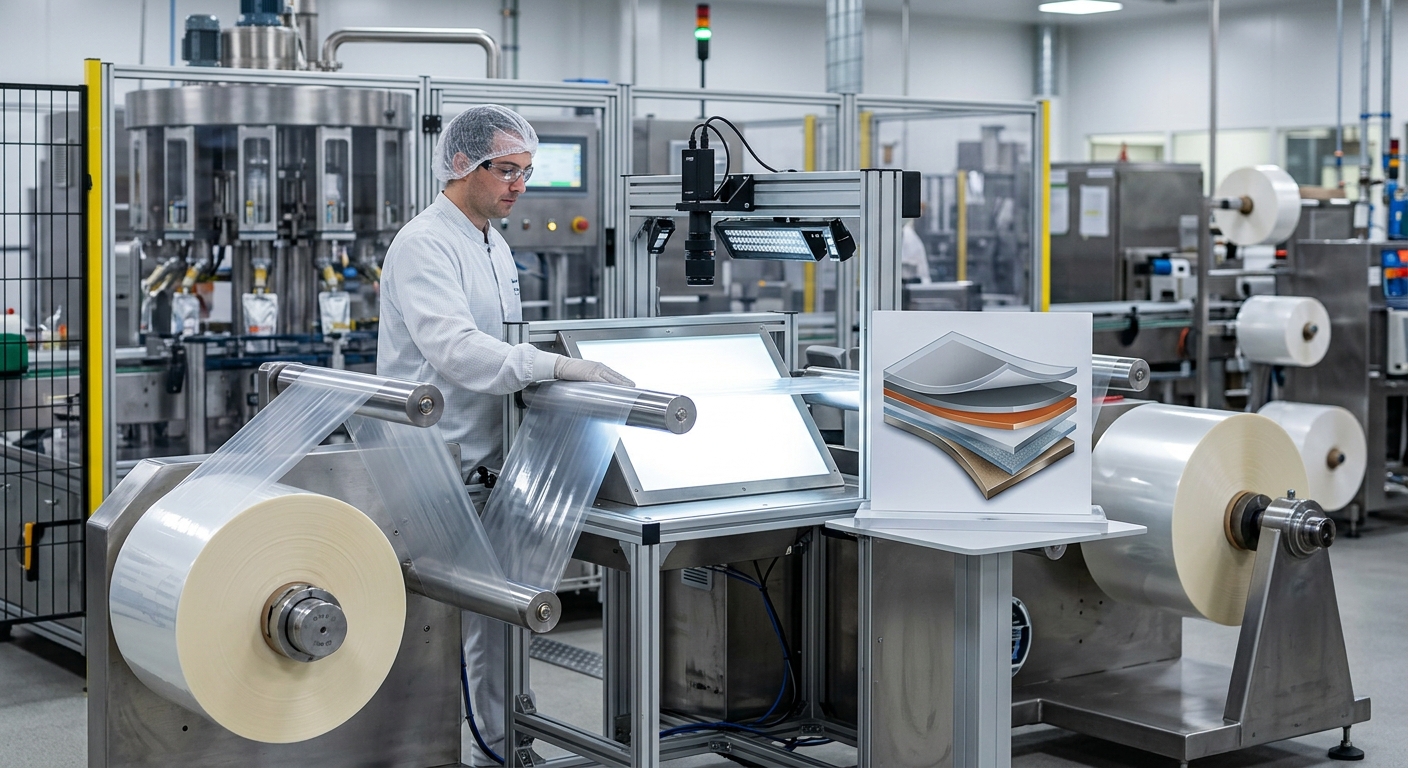 Multilayer film selection for a hot fill spout pouch