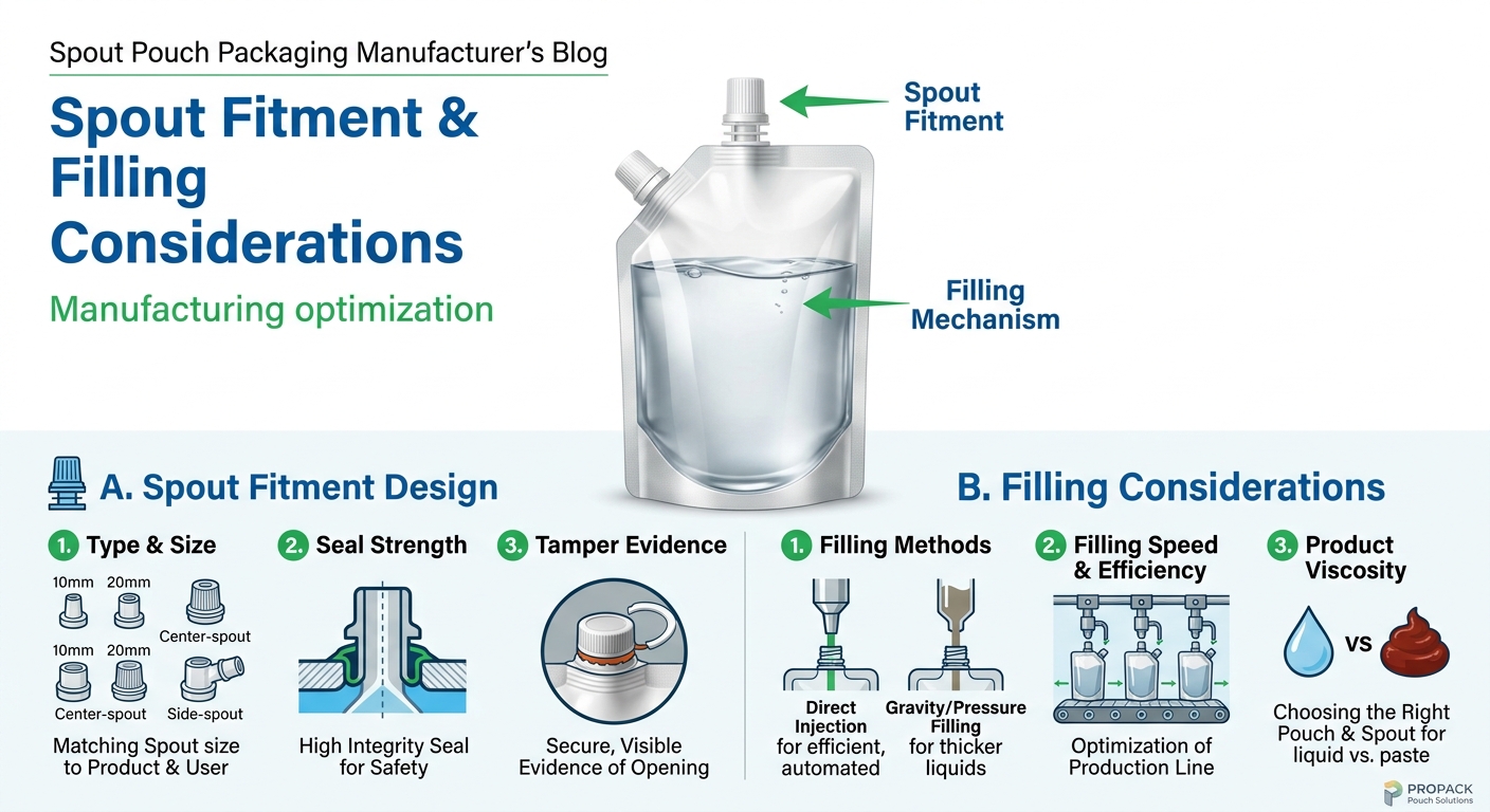 Spout Fitment and Filling Considerations