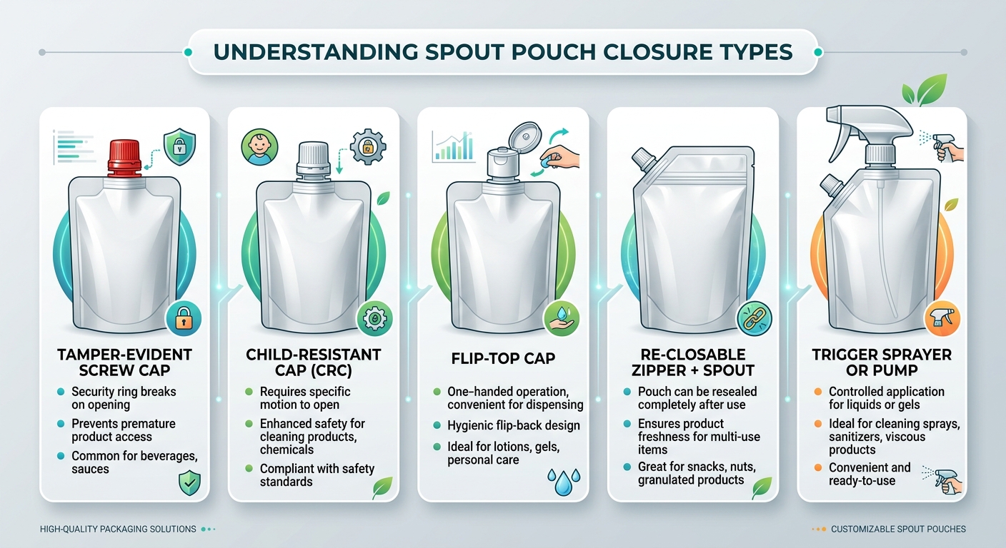 What Are Spout Pouch Closure Types?