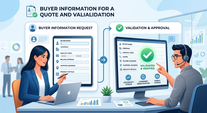 Buyer Information for a Quote and Validation