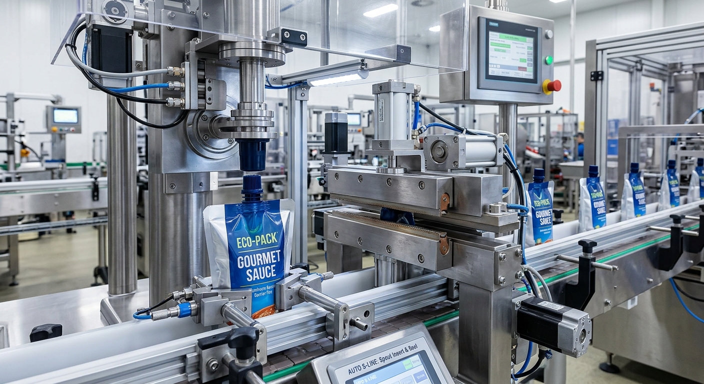 How Spout Insertion and Sealing Work on Automatic Lines