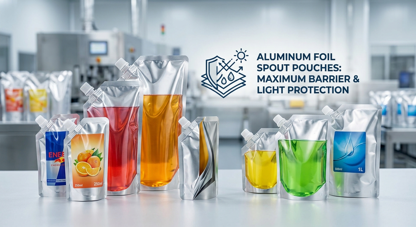 Aluminum Foil Spout Pouches: Maximum Barrier and Light Protection