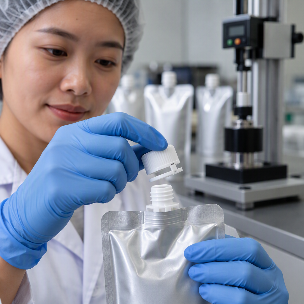 Tamper-evident cap bridges inspected during torque testing